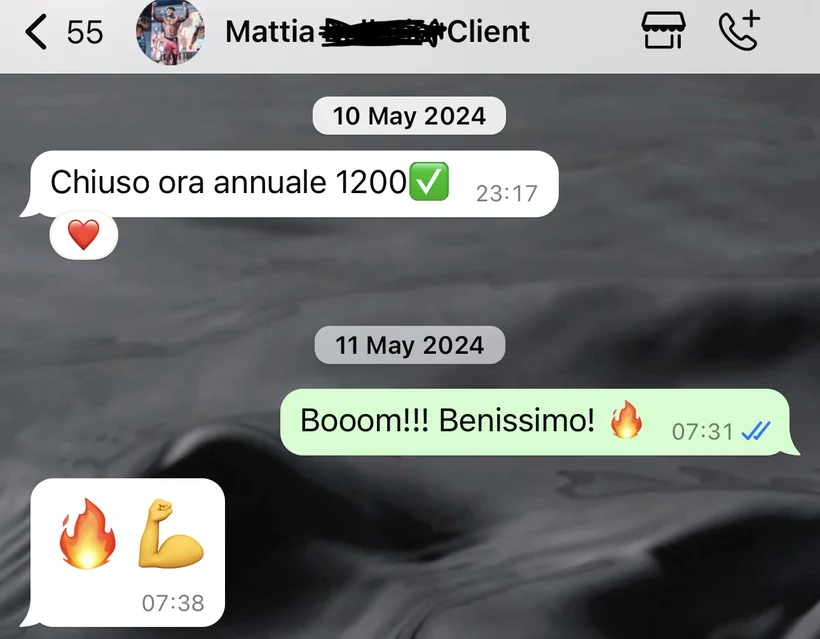 Messaggio di Mattia: chiuso ora un annuale
